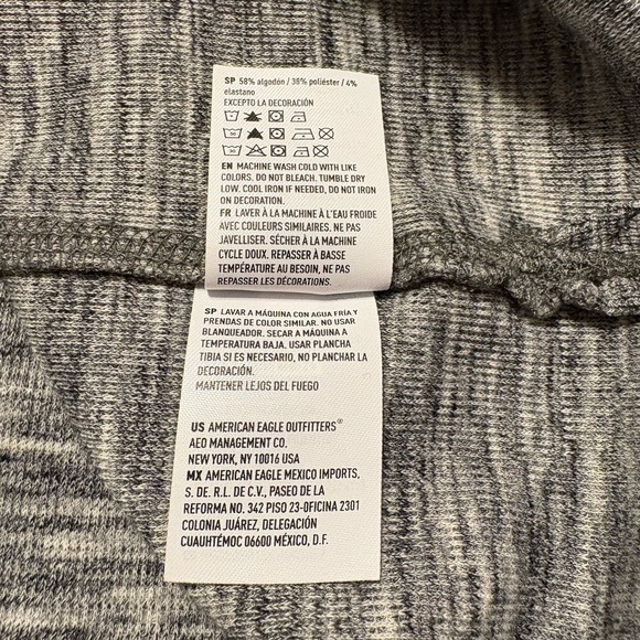 American Eagle Outfitters Gray Long Sleeve Tee Active Flex - Picture 7 of 8